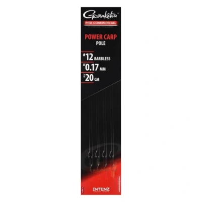 Image de Gamakatsu Pro Commercial Power Carp Pole 20cm Sans Ardillon (8 pcs) Maat : Haak 12 0.17mm