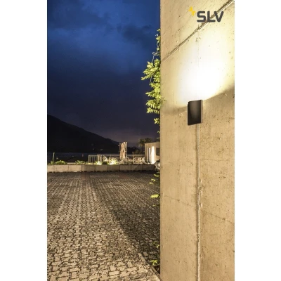Afbeelding van SLV VILUA L 1002504 LED buitenlamp (wand) vast ingebouwd 16 W Antraciet