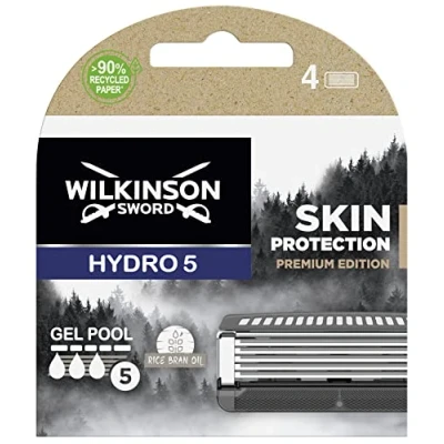 Afbeelding van 1+1 gratis: Wilkinson Hydro 5 Skin Protection Navulmesjes Premium Edition 4 stuks