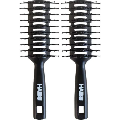Afbeelding van 2x Haibu Essentials Haarborstel Anti klit bundel/set/pakket
