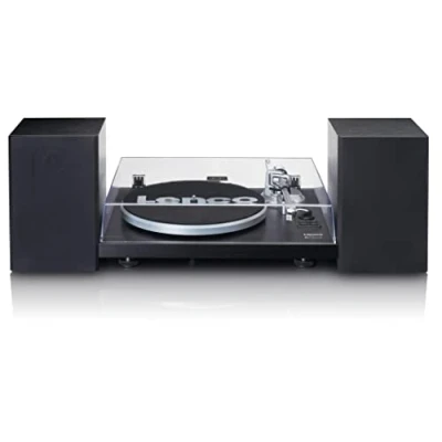 Afbeelding van Lenco LS 500BK Platenspeler met ingebouwde versterker, Bluetooth® en twee externe speakers Black
