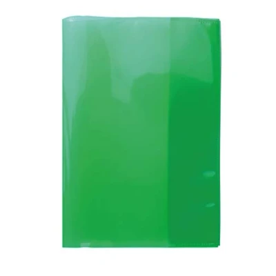 Afbeelding van HERMA 19613 set van 10 A5 notitieboekhoezen duurzame polypropyleenfolie, gemakkelijk te reinigen en extra dik, transparant groen
