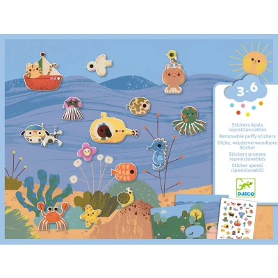 Afbeelding van Djeco knutselset herbruikbare stickers summertime