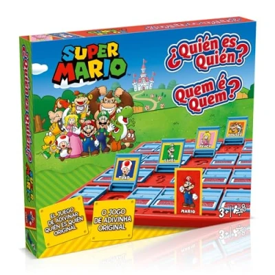 Afbeelding van Winning Moves Quien es Super Mario WM03076 BL1 6 Vraag en antwoordspel Spaanse versie