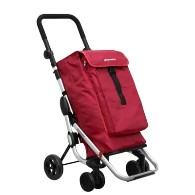 Afbeelding van Playmarket Go Up Boodschappentrolley Charm Red