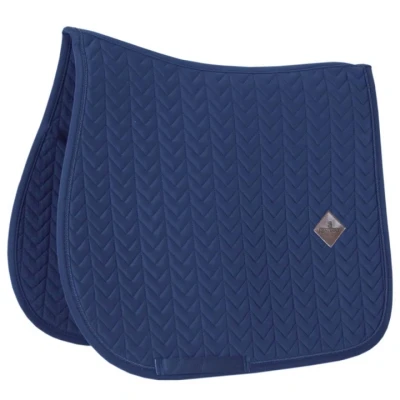 Afbeelding van Kentucky Spring Zadeldekje Fishbone Navy Full