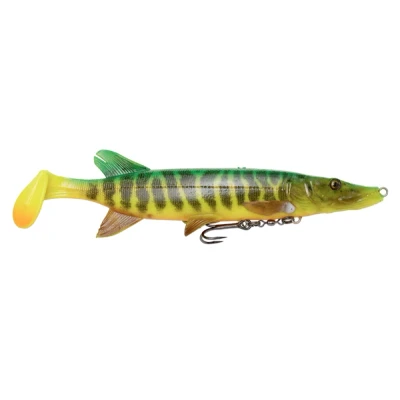 Afbeelding van Savage Gear 4D Pike Shad 20cm 65g SS 03 Fire Tiger Softbait