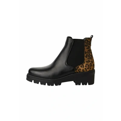 Afbeelding van Tamaris Chelsea Korte laarzen, Dames, Maat: 37, Black comb Leer