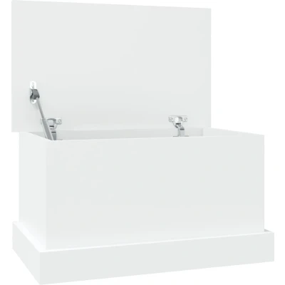 Afbeelding van Opbergbox 50x30x28 cm bewerkt hout wit