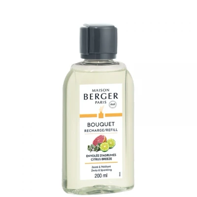 Afbeelding van Lampe Berger Navulling Geurstokjes Recharge 200ml Envolée D&#039;agrumes