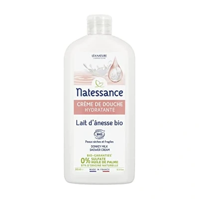 Afbeelding van Natessance Biologische Ezelinnenmelk Douchecrème 500 ml