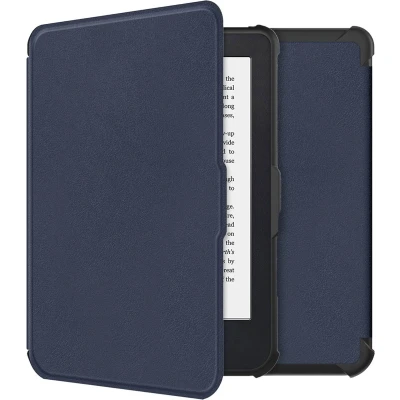 Afbeelding van Hoesje geschikt voor Kobo Clara 2E E reader iMoshion Slim Soft Case Bookcase Ook Tolino Shine 4 Donkerblauw