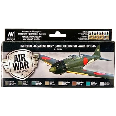 Afbeelding van Vallejo Model Air AK Interactive Duits Dunkelgelb Airbrush acrylverf, verschillende kleuren, 8 stuks