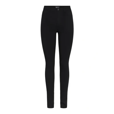 Afbeelding van Pieces Pchighskin WEAR Jeans Skinny Fit, Dames, Maat: 40, Black