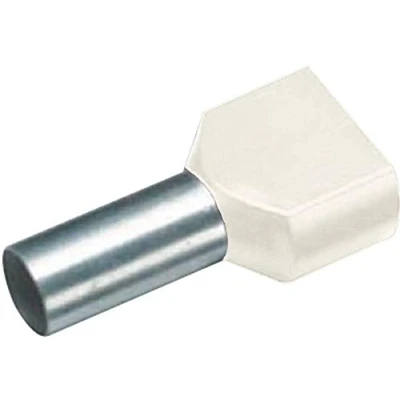 Afbeelding van Vogt Verbindungstechnik 460814D Dubbele adereindhulzen 10 mm² Deels geïsoleerd Ivoor 100 stuk(s)