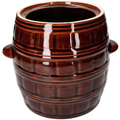 Afbeelding van KOTARBAU® Keramische pot 5 liter aardewerk voor het bewaren van levensmiddelen