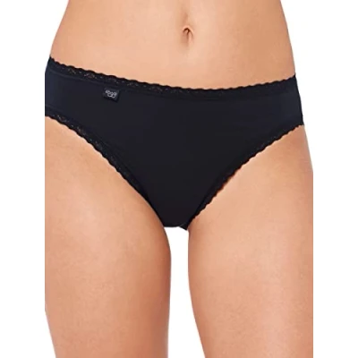 Afbeelding van Sloggi 24/7 Cotton Lace Tai Dames Slip Zwart Maat 48