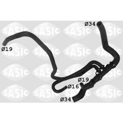 Afbeelding van SASIC 3404116 Koelwaterslang Links onder RENAULT: LAGUNA 3
