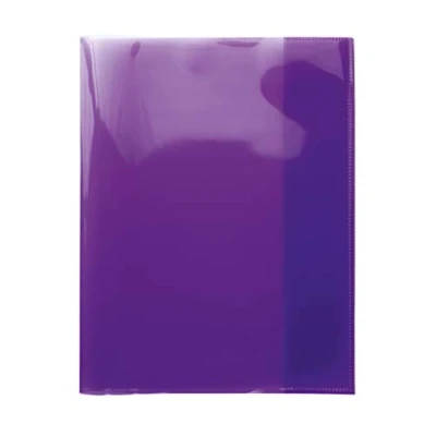 Image de HERMA 19628 Quart Lot de 10 couvertures pour cahiers d&#039;école, en film polypropylène résistant, facile à nettoyer et extra épais, violet transparent