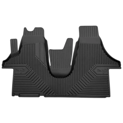 Afbeelding van M MOTOS Rubberen vloermatten voor Volkswagen Transporter T6 2015 2019 Verbeter uw reiscomfort met de zwarte antislip mat Auto nr. 77 automat alle weersomstandigheden auto&#039;s, bescherming