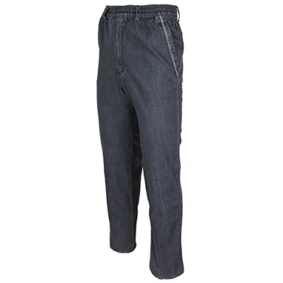Afbeelding van SOUNON Cargojeans voor heren, slip on jeans, stretch, 5 kleuren, M tot 5XL, zwart (M2)