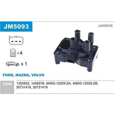Afbeelding van JANMOR JM5093 Bobine FORD: FIESTA 6
