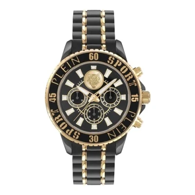 Afbeelding van Plein Sport PSMEA0624 Polshorloge Heren Kwarts Glam Chrono Everyday Luxe