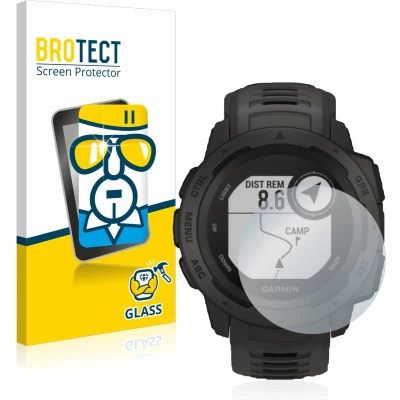 Afbeelding van BROTECT 9H gepantserde glazen screenprotector Helder Transparant glas, Smartwatch beschermfolie,