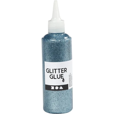 Afbeelding van Creotime Glitterlijm Lichtblauw 118 Ml