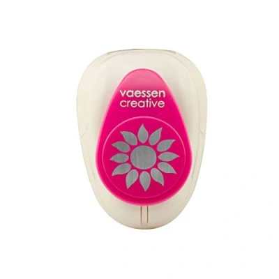 Afbeelding van Vaessen Creative Craft Paper Punch Medium Zonnebloem, voor knutselprojecten, scrapbooking, kaarten maken, meerkleurig, 7,3 x 5,3 5 cm
