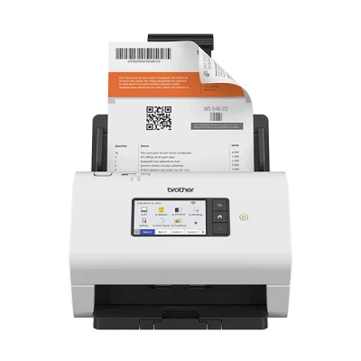 Image de Brother ADS 4900W Scanner de documents CIS Double Recto verso A4 600 dpi x jusqu&#039;à 60 ppm (mono) / (couleur) Chargeur automatique (100 feuilles) 9000 pages par jour USB 3.0 LAN Wi Fi(n) U