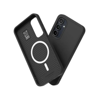 Afbeelding van RHINOSHIELD Hoesje compatibel met [Galaxy A55] SolidSuit Magsafe dunne hoes schokabsorberende technologie en premium matte afwerking zwart