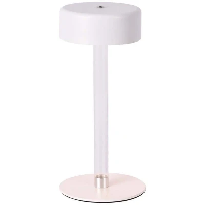 Afbeelding van V TAC VT 7567 W Designlampen Oplaadbare tafellampen IP20 Wit+Transparant 3 Watt 210 Lumen 3IN1