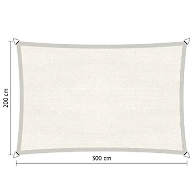Afbeelding van Shadow Comfort Rechthoek Schaduwdoek 200 X 300 Cm Arctic White Wit Zonwering