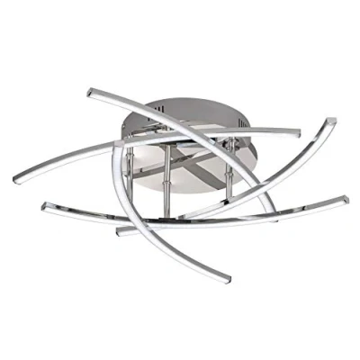 Afbeelding van Fischer &amp; Honsel Plafondlamp Cross TW 5x LED 4,5 W (incl.) Chroom