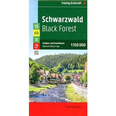 Afbeelding van Freytag &amp; Berndt Zwarte Woud Vrijetijds En Wegenkaart Kleurloos Reisboeken Kaarten
