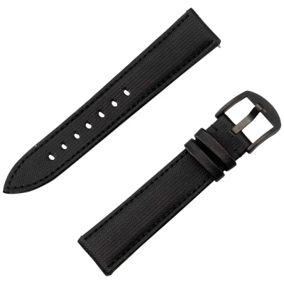 Afbeelding van JT Berlin Watchband Wannsee Horlogeband 44 mm, 40 47 43 45 46 42 41 mm M Zwart