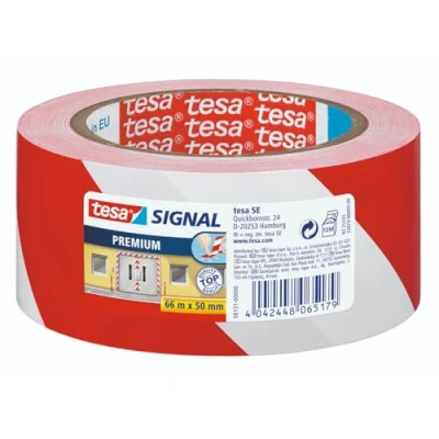 Afbeelding van tesa PREMIUM 58131 00000 01 Markeringstape Signal Rood, Wit (l x b) 66 m 50 mm 1 stuk(s)