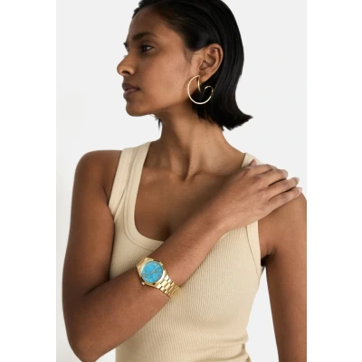Afbeelding van Michael Kors Lennox Watch Horloge goldcoloured, Dames, Maat: One Size, Gold coloured