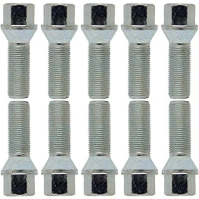Afbeelding van 10 stuks zilveren conische wielbouten M14 x 1,5 55 mm