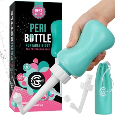 Afbeelding van Cynpel Draagbaar Bidet voor Postpartum Zorg 350ml Peri Fles Vrouwen Ziekenhuis Tas Zwangerschap Essentials Blauw