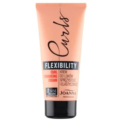 Afbeelding van JOANNA Professional Curls Krullende crème zorgt voor sterkte en elasticiteit, vergemakkelijkt het stylen van krullend haar, highlights, krullen, vaste krulvorm, duurzaam, 200 g