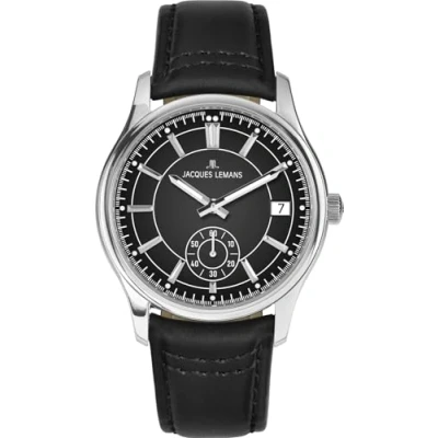 Afbeelding van Jacques Lemans Derby Horloge, Heren, Maat: One Size, Black
