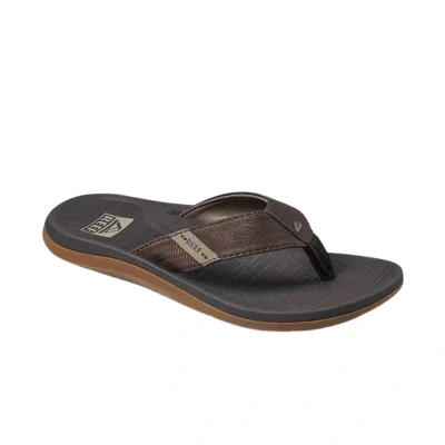 Afbeelding van REEF Santa ANA Pantoffels, Heren, Maat: 40, Brown Hoogwaardig imitatieleer