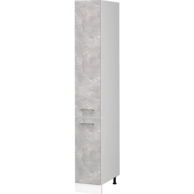Afbeelding van Vicco Universele voorraadkast R Line, Beton/Wit, 30 cm met deuren
