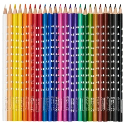 Afbeelding van Pelikan 700665 kleurpotlood 24 stuk(s) Zwart, Blauw, Bruin, Groen, Grijs, Lichtblauw, Lichtgroen, Multi kleuren, Oranje, Perzik, Roze, Paars, Rood, Violet, Wit, Geel