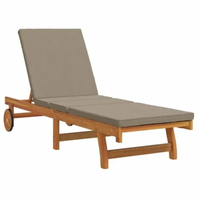 Afbeelding van vidaXL zonnebank Bruin, Taupe