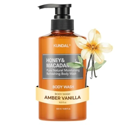 Afbeelding van [KUNDAL] Pure Body Wash 500ml Amber Vanilla