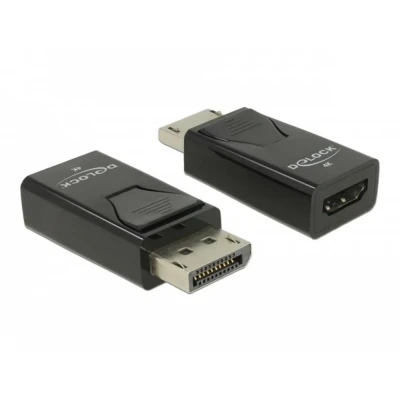 Afbeelding van Adapter DisplayPort 1.2 Male naar HDMI vrouwelijk 4K passief zwart
