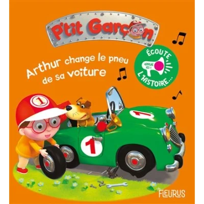Image de Arthur change le pneu de sa voiture